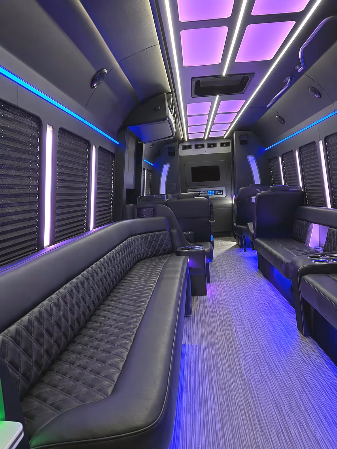 Fort Lauderdale Bachelor & Bachelorette Transportation party bus interior