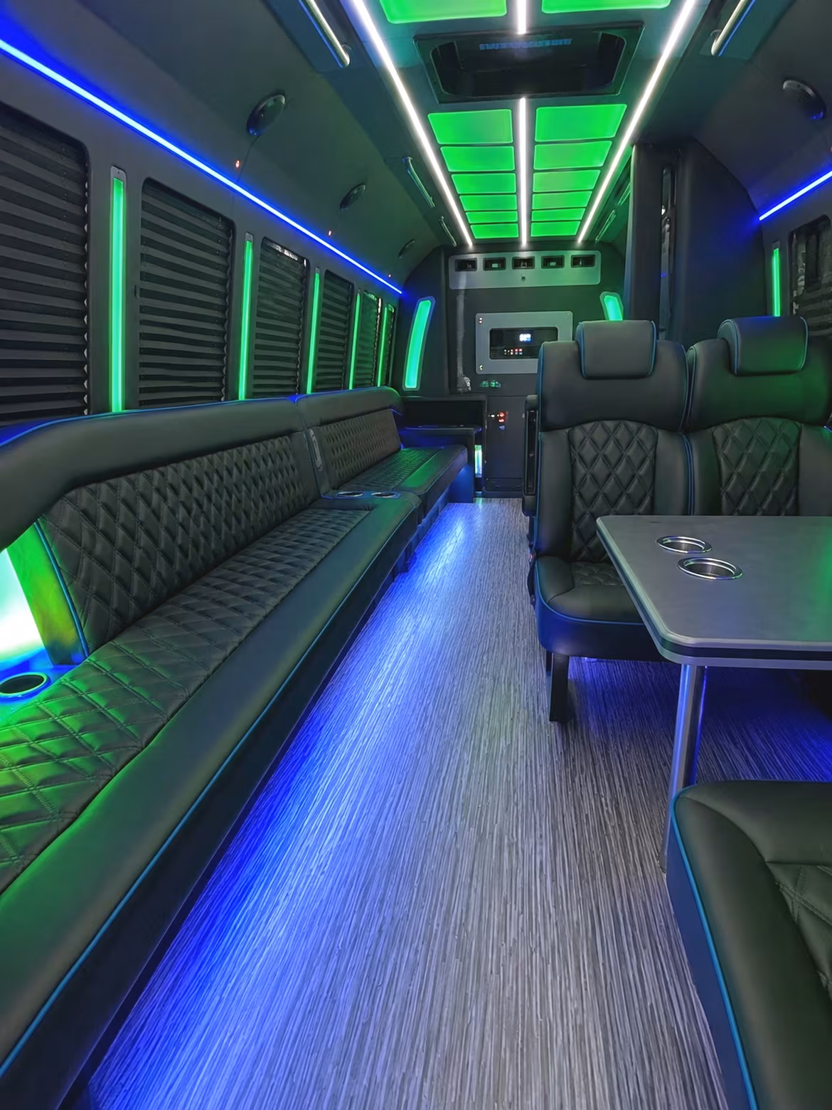 Fort Lauderdale Bachelor & Bachelorette Transportation party bus interior
