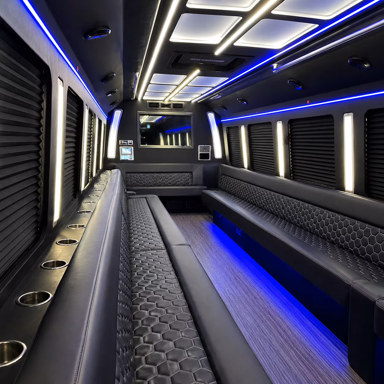 Fort Lauderdale Birthday, Sweet 16, & Quinceañera Transportation party bus exterior