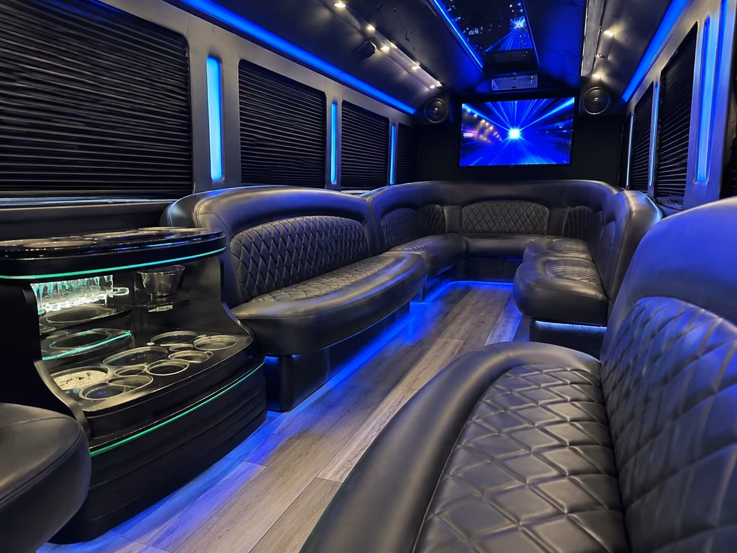 Fort Lauderdale Prom & Homecoming Transportation party bus exterior