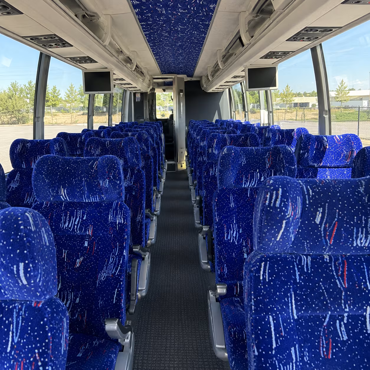 Fort Lauderdale School Event Transportation party bus interior