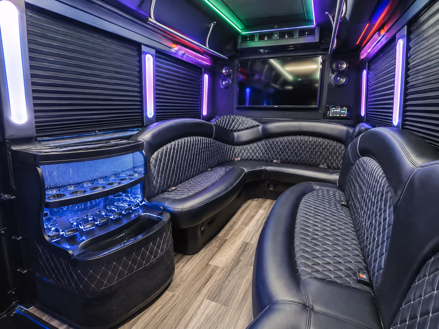 Fort Lauderdale Sporting Event Transportation party bus exterior