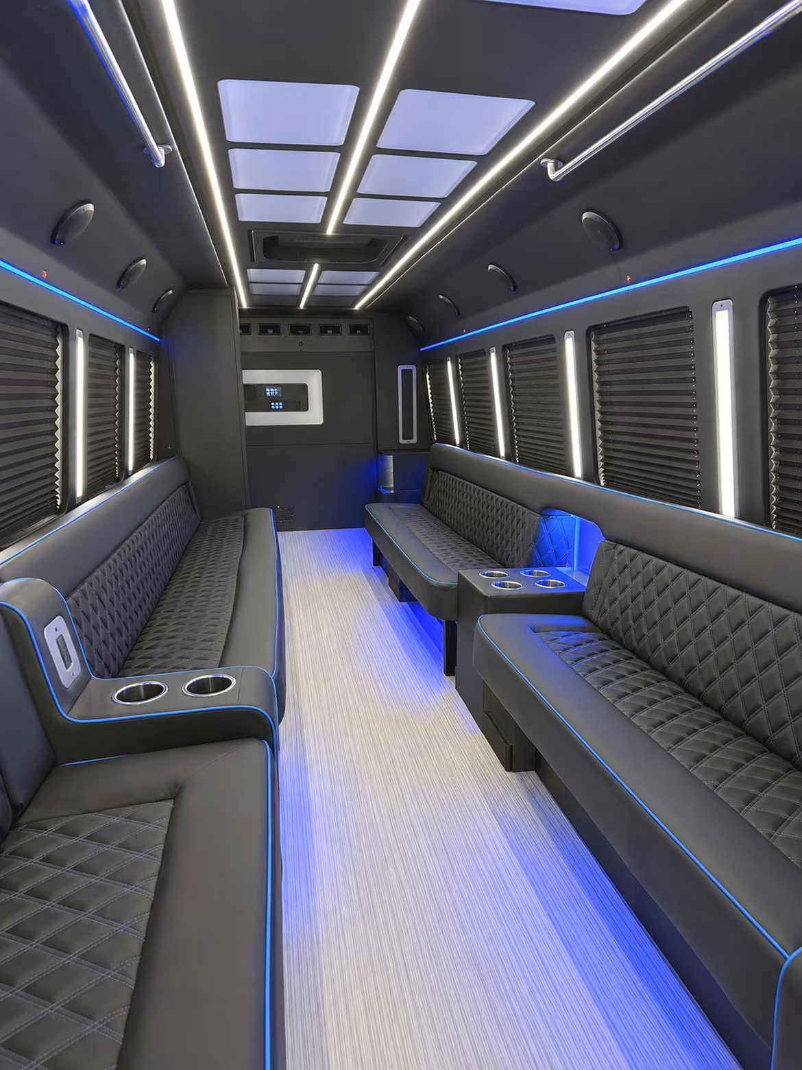 Fort Lauderdale Wedding Transportation party bus interior