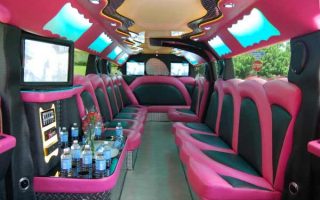 pink hummer limousine Coral Gables